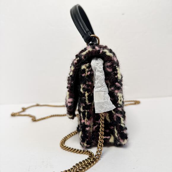 Tory Burch New Mini Kira Tweed Top Handle Chain Wallet Crossbody - Picture 8 of 16